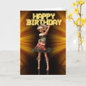 Carte Joyeux anniversaire Deva femme anniversaire sur la (Fleur jaune)