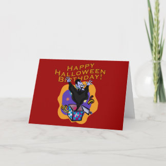 Carte Joyeux anniversaire d'Halloween !