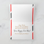 Carte Joyeux anniversaire d'indépendance / République (T (Intérieur)