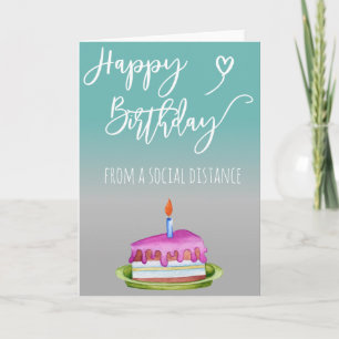 Carte Joyeux Anniversaire Distance Sociale Covid-19
