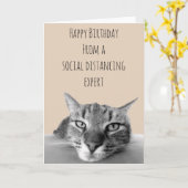 Carte Joyeux anniversaire Distancing Social (Fleur jaune)