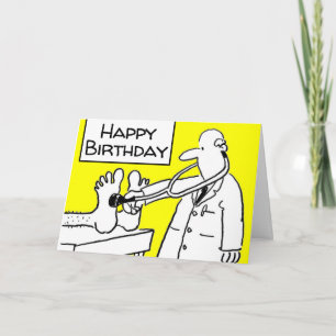 Carte Joyeux Anniversaire Docteur Blouse de Laboratoire 
