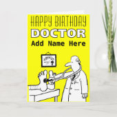 Carte Joyeux anniversaire Doctor (Devant)