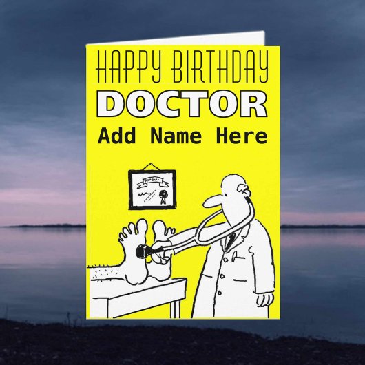 Carte Joyeux anniversaire Doctor