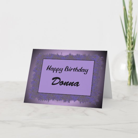 Carte Joyeux anniversaire Donna (Devant)