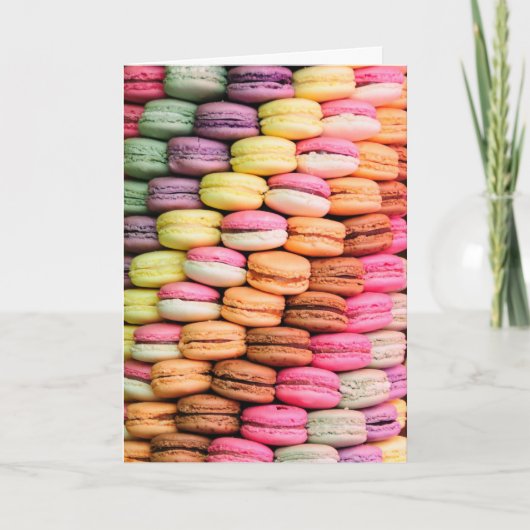 Carte Joyeux anniversaire doux de Macarons (Devant)