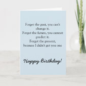 Carte Joyeux Anniversaire Drôle Dire (Devant)