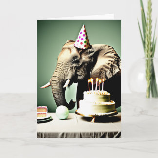 Carte Joyeux anniversaire drôle | Eléphant