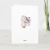 Carte Joyeux anniversaire drôle et romantique (Dos)