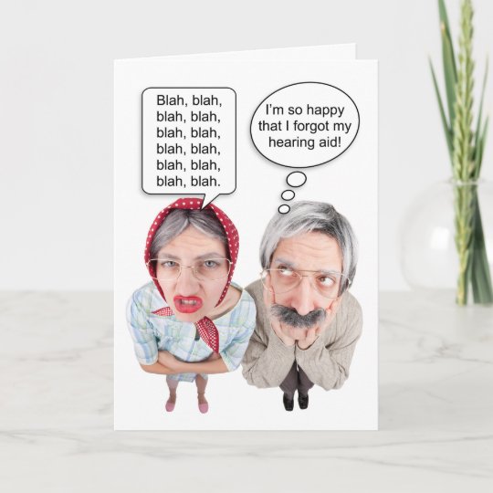 Carte Joyeux Anniversaire Drole Vieux Couple Zazzle Be