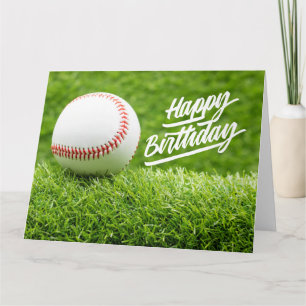 Carte Joyeux anniversaire du baseball