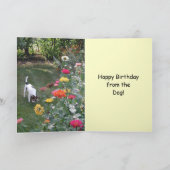Carte Joyeux anniversaire du chien ! (Intérieur)