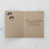 Carte Joyeux anniversaire du chien (Intérieur)