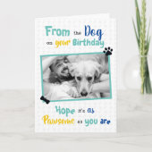 Carte Joyeux anniversaire du chien (Devant)