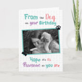 Carte Joyeux anniversaire du chien (Devant)