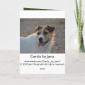 Carte Joyeux anniversaire du chien (Dos)