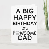 Carte Joyeux anniversaire du chien (Devant)