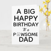 Carte Joyeux anniversaire du chien (Fleur jaune)