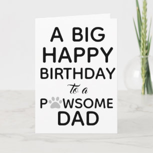 Carte Joyeux anniversaire du chien