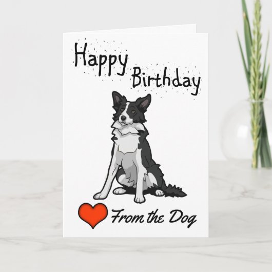 Carte Joyeux anniversaire du chien (Devant)
