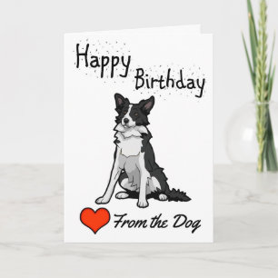 Carte Joyeux anniversaire du chien