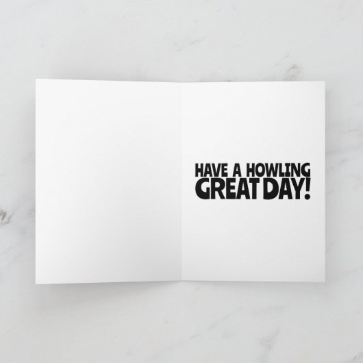 Carte Joyeux Anniversaire Du Chien Drôle Salutation (Intérieur)