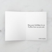 Carte Joyeux anniversaire du fantôme d'Halloween Boo Bou (Intérieur)