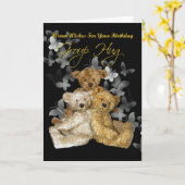 Carte Joyeux anniversaire du Groupe (Fleur jaune)