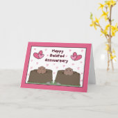 Carte Joyeux Anniversaire du Jour de la Marmotte (Fleur jaune)