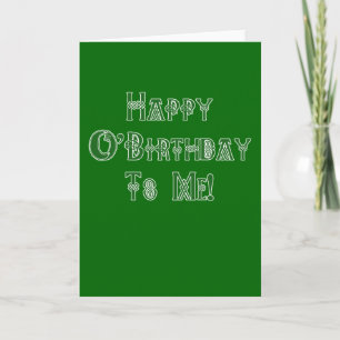 Carte Joyeux anniversaire du Jour de la Saint Patrick po