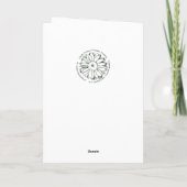 Carte Joyeux anniversaire du Maine Chickadee Pinecone (Dos)