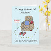 Carte Joyeux anniversaire du mari Zone de confort (Fleur jaune)