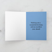 Carte Joyeux anniversaire du Massachusetts Chickadee Flo (Intérieur)