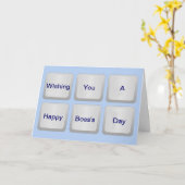 Carte Joyeux anniversaire du patron (Fleur jaune)