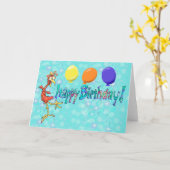 Carte Joyeux Anniversaire du printemps blanc à l'intérie (Fleur jaune)