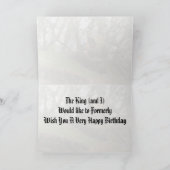 Carte Joyeux anniversaire - Du Roi (de la Jungle) (Intérieur)