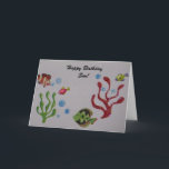 Carte Joyeux anniversaire du Son !<br><div class="desc">This is a Very Nice Fish Birthday Card for the fisherman or Son in your life . This a very sparkly card with a very cute saying on inside of the card ! This a original design by emsdesign</div>