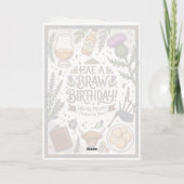 Carte Joyeux Anniversaire Écossais (Dos)