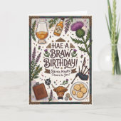 Carte Joyeux Anniversaire Écossais (Devant)