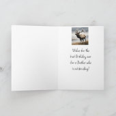Carte Joyeux Anniversaire Elk Brother qui est exceptionn (Intérieur)