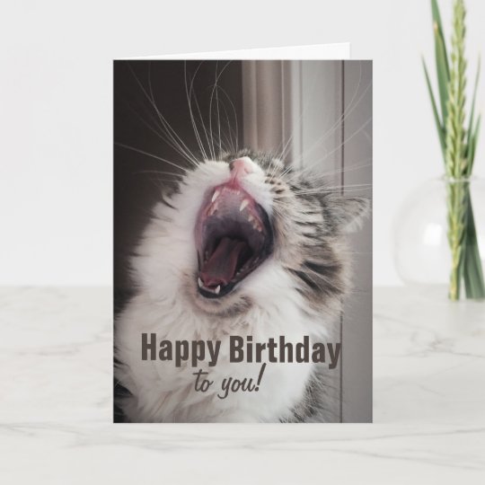 Carte Joyeux Anniversaire Elle A Chante Fort Carte Zazzle Be