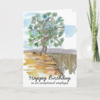 Joyeux Anniversaire Employé Pinyon Pine Tree