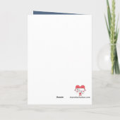 Carte Joyeux anniversaire en espagnol : gris bleu (Dos)