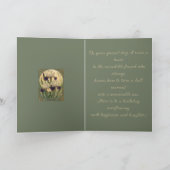 Carte Joyeux anniversaire en février Iris Fleurs (Intérieur)