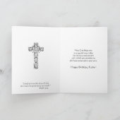 Carte Joyeux Anniversaire en latin pour prêtre catholiqu (Intérieur)