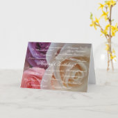 Carte Joyeux anniversaire en many languages (Fleur jaune)