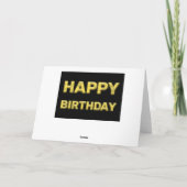 Carte Joyeux anniversaire en or ! (Dos)