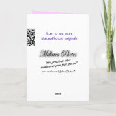 Carte Joyeux Anniversaire en retard - hydrangea 5409-per (Dos)