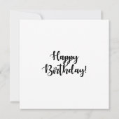 Carte Joyeux anniversaire ! Encouragement des femmes noi (Dos)