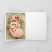 Carte Joyeux anniversaire - Enfant Holding Doll Design V (Intérieur)